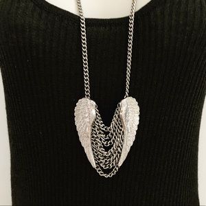 Silver Wings Necklace